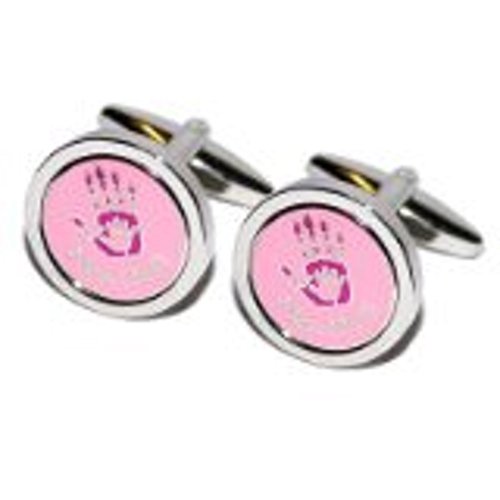Mancuernillas redondas rosas New Mum GTR para hombre miniatura 1