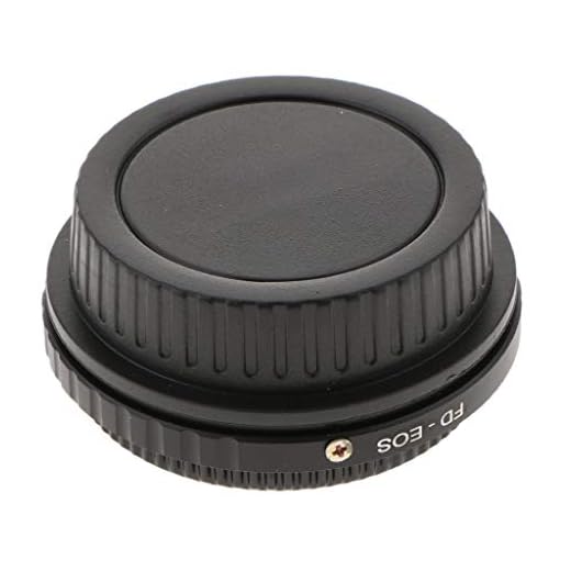 perfk Adapterring för Canon FD-objektiv till EOS EF-kameror 7D Mark II 7D 80D 70D 60D 700D 650D 600D 550D 500D och andra EOS-EF-modeller med glas