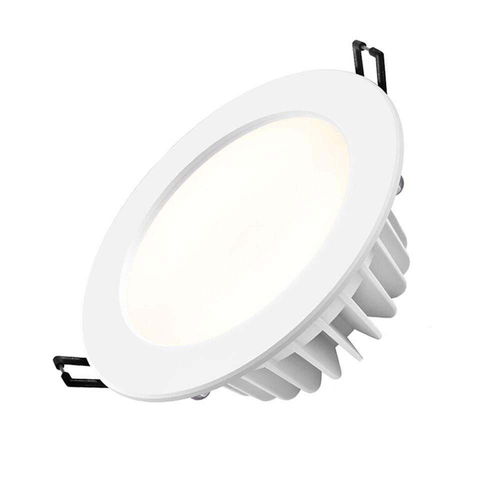 Work Light LED Downlight Recessed Ceiling Light 220V IP44 Protection Round 3000K/4000K/6000K Round Aluminum Alloy Casing For Living Room Bedroom Kitchen AC85-265V 1 Pack Outdoor Lights