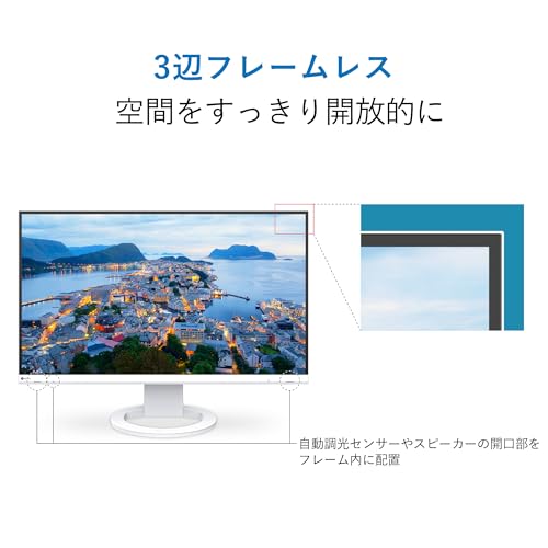 Image of Eizo FlexScan EV2740S computer monitor 68.6 cm (27 inch) 3840 x 2160 Pixels 4K Ultra HD LCD Flat White
