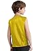 Ocealan Kids Girls Boys Metallic Plaid Vest Sleeveless V-neck Button Waistcoat Jazz Hip Hop Dance Jacket Fancy Party Top Gold 9-10 Years
