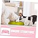 BESPORTBLE Candy Color Pet Food Bowl Large for Dogs Cats Sturdy Easy to Transparent Crystal Design Perfect Feeder for Puppies Kittens