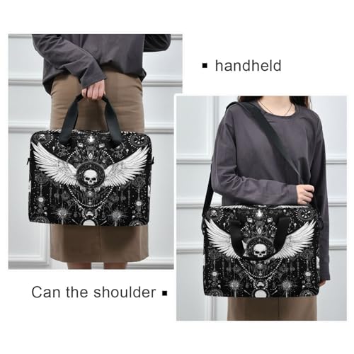 Maletín para portátil 15.6" negro con diseño calavera miniatura 7