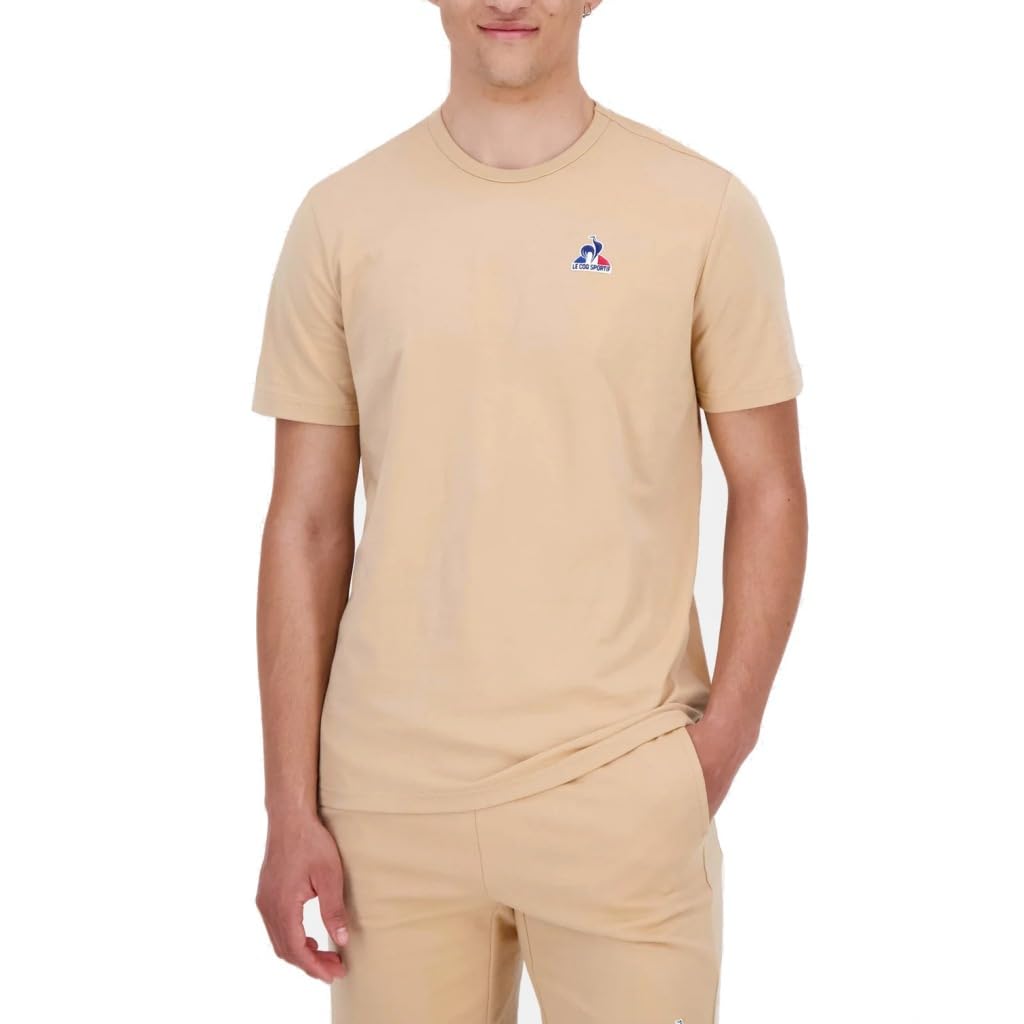 Le Coq Sportif ESS Tee SS T-Shirt Beige 3XL pour Homme
