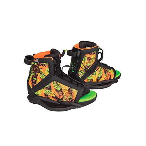 Ronix Kid's Wakeboard Bindings Vision Boy's Boot - Pirates/Black - 2-6 (2019)