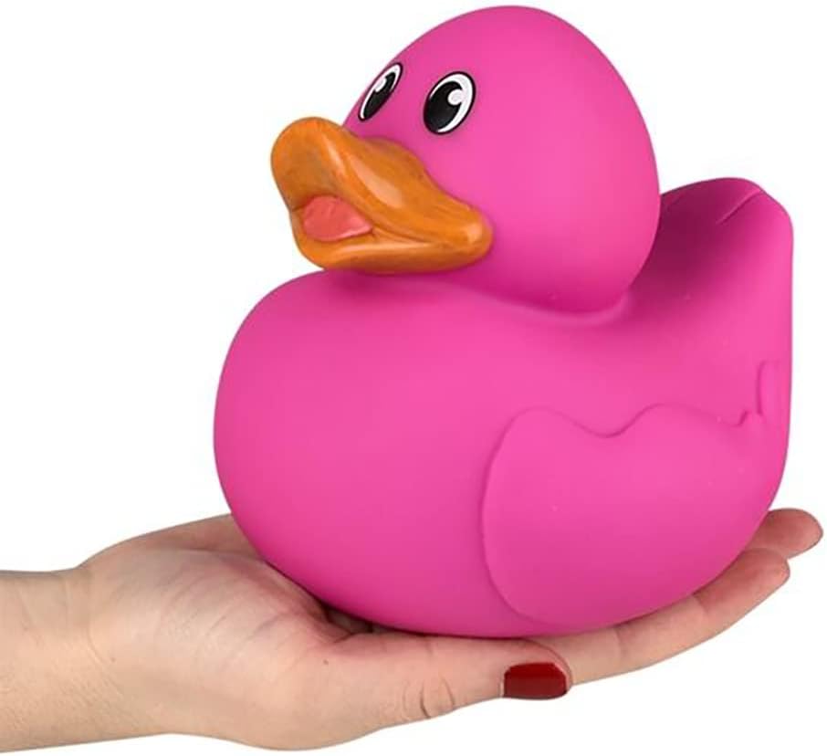 Miniatura 2 de Pato de goma grande de 5.5 pulgadas, varios patitos de juguete para niños, seis colores sólidos, regalos de cumpleaños de baño, baby showers, aula,