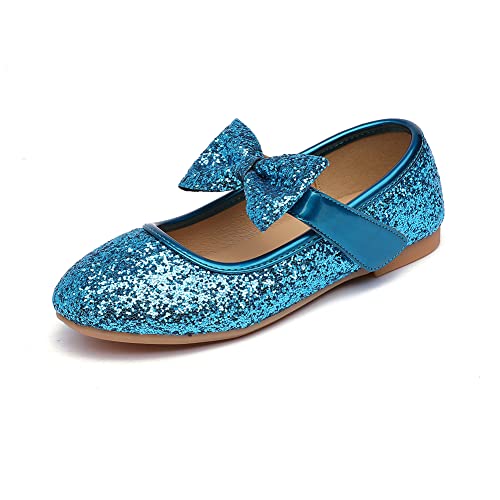 Girl Shoes Sparkly Shoes for Wedding Toddler Ballerina Flats Little Girls Dress Shoes
