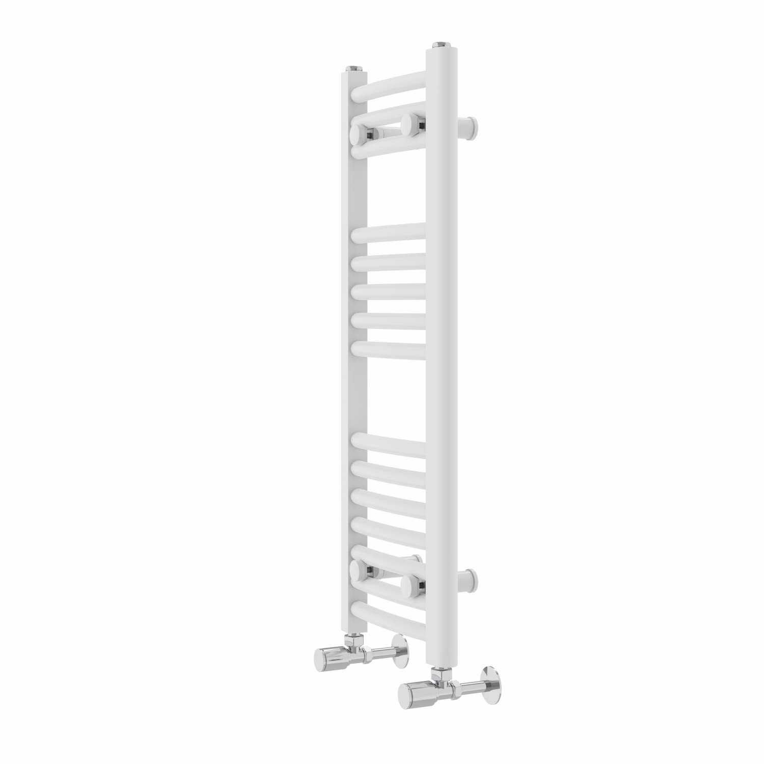 Warmehaus Curved Bathroom Heated Towel Rail Radiator 800x300mm White
