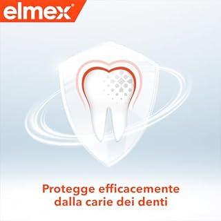 elmex Collutorio Protezione Carie 400 ml I Con Fluoruro Amminico I Doppio scudo protettivo I Rinfresca l´alito I Remineralizza lo Smalto I 0% Alcohol
