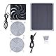 banapoy Solarpanel Lüfter Kit, 6W Solarventilator aus monokristallinem Silizium mit Schutznetz für Camping, Schuppen, Gewächshaus, Haus, Outdoor, Wasserdichter, tragbarer, solarbetriebener Ventilator