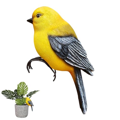 Ornamento de resina de pájaro con acabados detallados para exhibición en casa 8