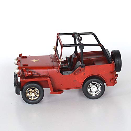 Amazon.co.jp: ブリキカー ジープ レッド 赤 43035 ブリキ おもちゃ 車
