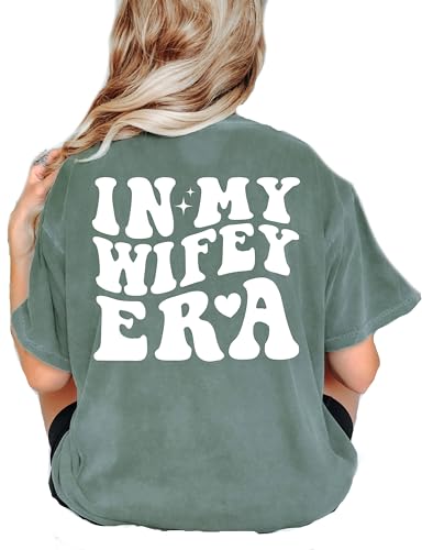 Personalized Mrs. Shirt, In My Wifey Era Shirt, Custom Wife Shirt for Women, Wedding Gift, Trendy Honeymoon outfit