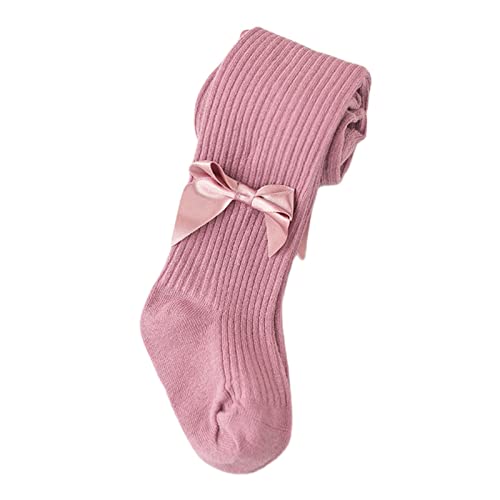 Yizelli Infant Toddler Little Girls Cotton Tight for Spring and Autumn Bowknot Pantyhose for 0-8 Years Old Kids