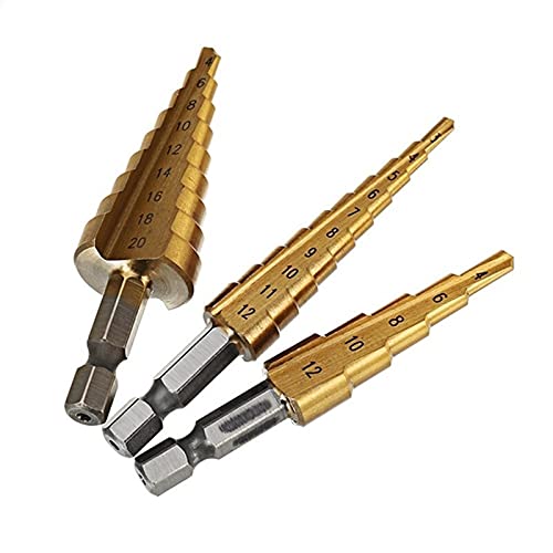 Pass Pagoda Bohrer-Set - HSS Stufenbohrer für Metall Pass Pagoda Bohrer-Set - HSS Stufenbohrer für Metall