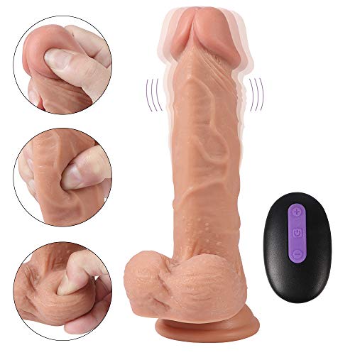 8.26 Inch-Rubber Toy Vibrating Strong Suction Cup Medical Silicone Multifunctional Masager Great