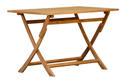 Klapptisch Teak Balkontisch 120 x 70 cm Garten Terrasse Camping