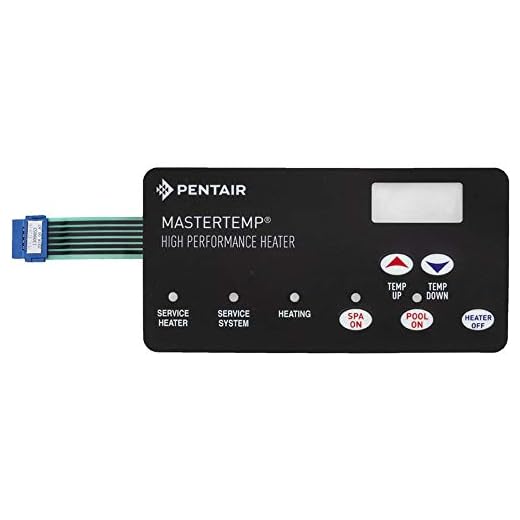 Pentair 472610Z Switch Membrane Pad Replacement MasterTemp Pool and Spa Heater Electrical System