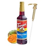 Prickly Pear Syrup for Coffee 25.4 Ounces Coffee Syrups and Flavors with Jimoco Pump Syrup Dispenser