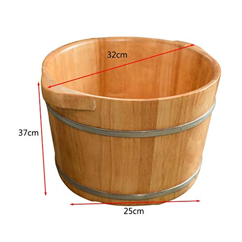 Spa de pies de madera para remojar y masajear, 37 cm miniatura 4