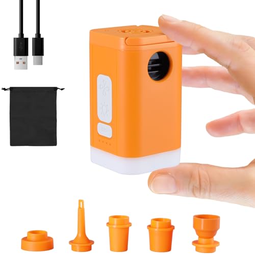 Gonfleur électrique portable 2400 mAh puissant avec 6 embouts pour bouée et lit