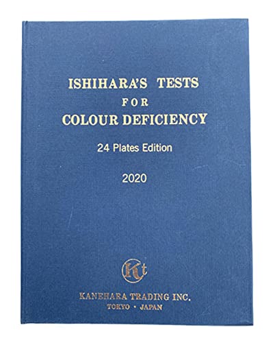Image of Ishihara Color Vision Test Book 24 Plates with User Manual