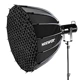 NEEWER 90cmソフトボックス パラボリックソフトボックス ライトディフューザー/16本リブ付き クイックリリース 折りたたみ式 Bowensマウントソフトボックス スタジオ写真/ビデオ録画/ストリーミング照明用 コンパチブル 120D/SL60W/RC 120D/RC 120B NS72P