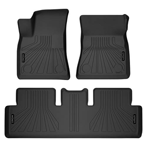 Husky Liners - 70458 MOGO Front & 2nd Seat Floor Liners Fits 2018-19 Tesla 3