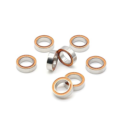 Roulement céramique hybride SMR128 2RS CB 8x12x3.5mm en acier inoxydable sans graisse pour vitesse