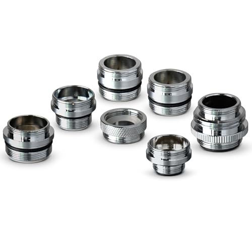 SmarterFresh 7-Piece Faucet Adapter Kit, Brass Aerator Adapter Set to