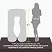 COMHO Full Body Pregnancy Pillow, U Shaped Maternity Pillow with Removable Velvet Cover, Support Back/Neck/Head - Gray