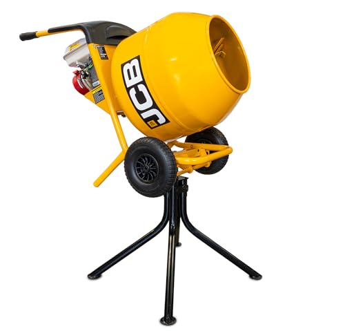 JCB Cement Concrete Mixer Honda GX160 Petrol Engine 134L Seam Welded Drum 100L Working Capacity with 3 Year Warranty
