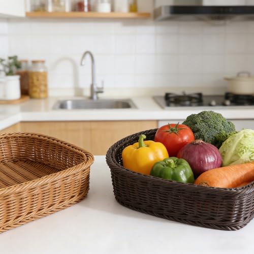 Panier entrelacé de rangement robuste pour courses et jouets d'enfants - 3