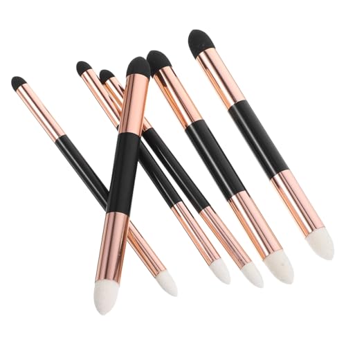 KALLORY Drawing Tools 6pc Art Sponge Brush Set Double-Headed Wiper Blenders Blending Sticks Sketch Drawing Tools Erasers