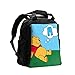 IUBBKI Bolsa de pañales Mochila Winnie The Pooh Pantalones Multifunción Viaje Mochila Bolsa de hombro Maternidad Bolsa de bebé con cambiador