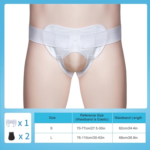 Faja Hernia Ajustable para Hombre y Mujer con 2 Almohadillas de Compresión miniatura 2