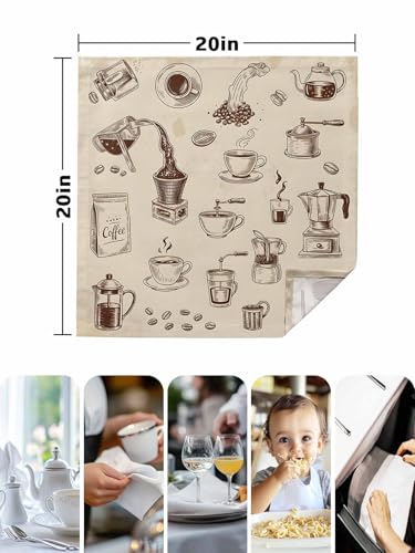 Servilletas de Tela Vintage Set de 6 50.5x50.5 cm miniatura 6