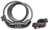 Schwinn SW77780-3 Coil Combo Lock, 5-Feet x 8mm