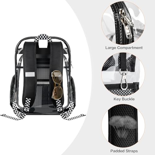 Pamano Clear Backpack Transparent Heavy Duty Bookbag See Through Bag For College Work Travel Security thumb #4