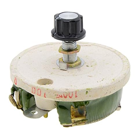 YXQ 100W 100Ohm Rheostat Ceramic Sliding Disk Variable Power Resistors Cover
