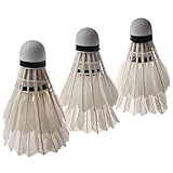 6PCS White Feather Shuttlecocks Badminton Comfortable and Environmentally