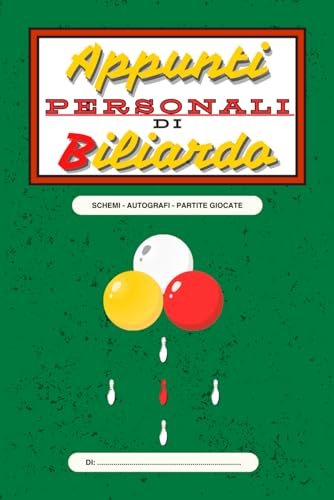 Appunti personali di Biliardo: Quaderno di Schemi e Autografi
