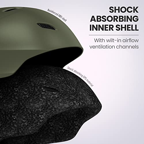 Image of OutdoorMaster Kelvin Ski Helmet - Snowboard Helmet for Men, Women & Youth (Army Green,M) | Ski & Snowboard Use,Fits Men,Women & Youth,ASTM Certified Impact Protection,Adjustable Ventilation