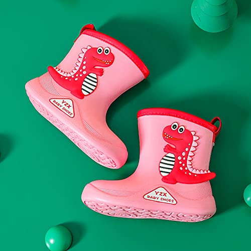 sfdgfhyf Kids Baby Cartoon Animals Children Cute Cartoon Fashion Non Slip Rain Boots Rain Boots Soft (Pink, 13 Little Child)4