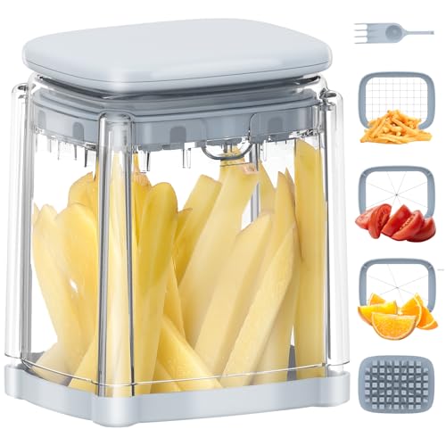 Solucky French Fry & Vegetable Cutter (Light Blue)