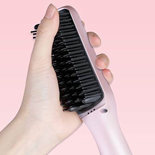 Peine eléctrico alisador para cabello herramienta cerámica para peinar miniatura 4