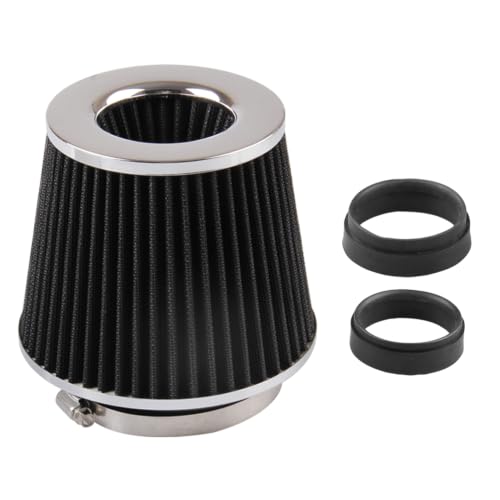 RYANSTAR Universal Clamp-on Air Intake Filter 3 In /3.5 In /4 In Three different Sizes Round Tapered High Performance Washable Replacement Air Filter For cars and motorcycles (black)