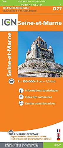 Télécharger Seine-et-Marne : 1/150 000 PDF
