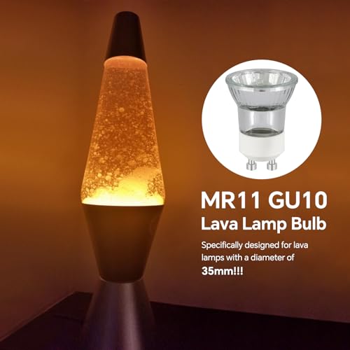 Caldarax 8 Pack Mini GU10 35W Halogen Spotlight Bulb Dimmable, Warm White 2800K, MR11 Halogen Reflector Lamps 220-240V, 360LM, Beam Angle 45° Spot, for Track Lighting, Recessed Lighting