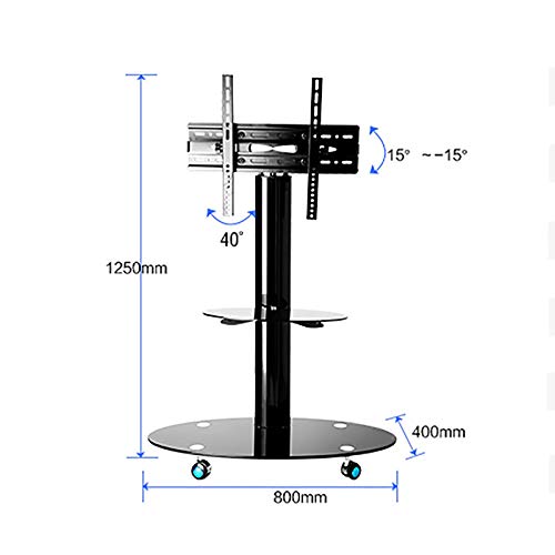 Soporte móvil para TV de 32 a 65 pulgadas con ruedas miniatura 6